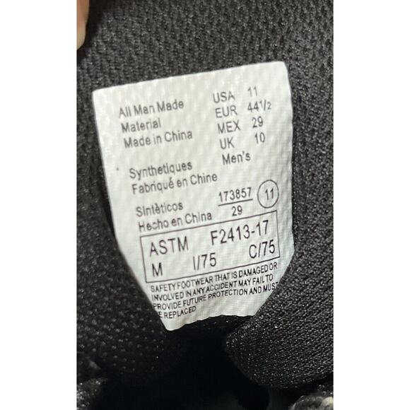 SAFE T STEP BLACK‎ LEATHER SLIP RESISTANT CASUAL COMFORT WORK MEN'S 11 SHOES NEW - Picture 6 of 9